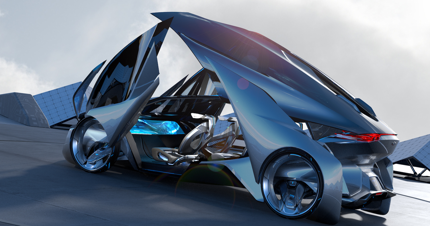 New Designs For Driverless Car Concepts Unveiled From Five Companies   Chevrolet FNR 